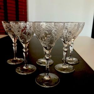 Vintage Crystal Glasses early 1930th
